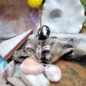 1950's UNCAS/Sorrento Sterling & Hemitite Brooch